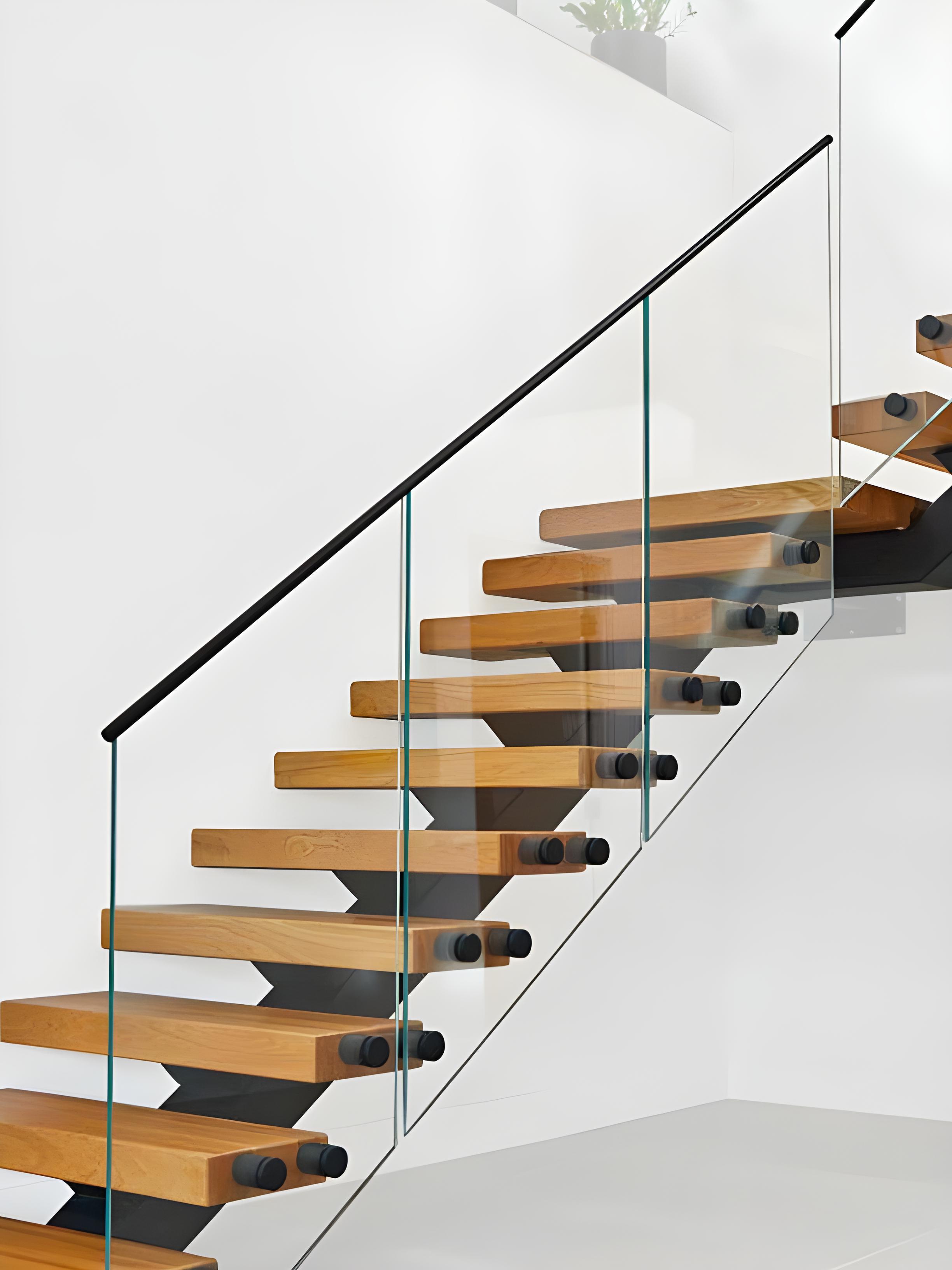 Stair glass railing